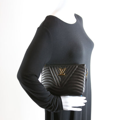 New Wave Zip Pochette Black