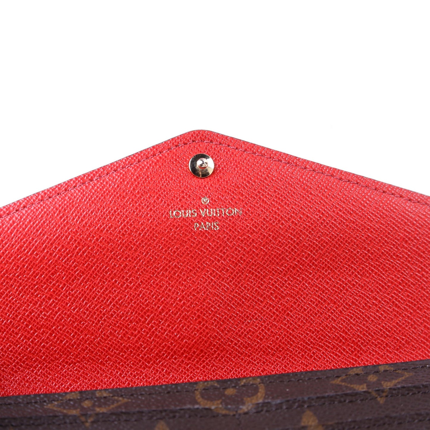 Sarah Wallet Monogram Newer Red
