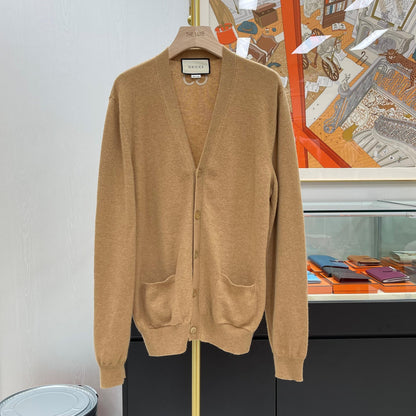 Gucci Cashmere Cardigan Camel 132952434