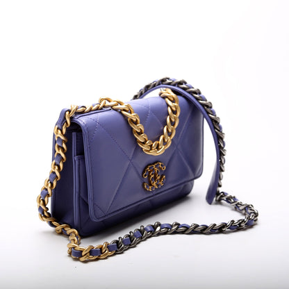 Chanel Chanel 19 WOC Quilted Lambskin 30M Purple