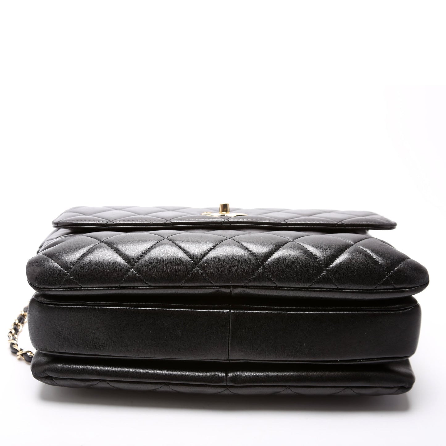Chanel Trendy Top Handle Medium Lambskin 24M Black