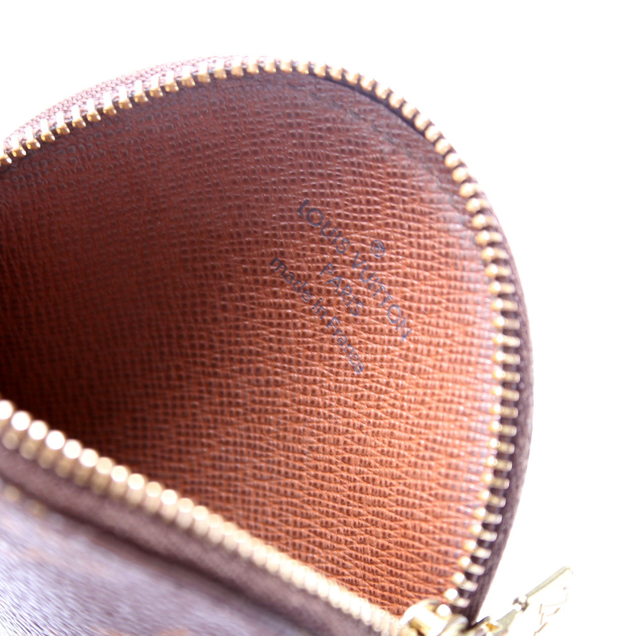 Round Coin Purse Monogram