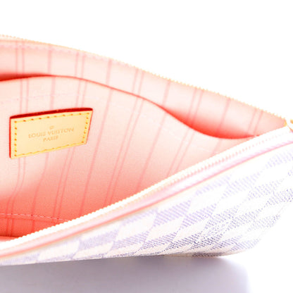 Pochette Only Damier Azur Neverfull Pink