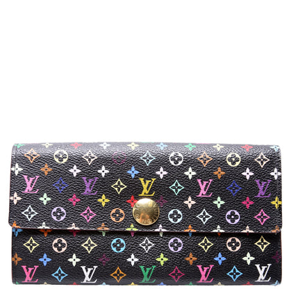 Sarah Wallet Multicolor Monogram Black