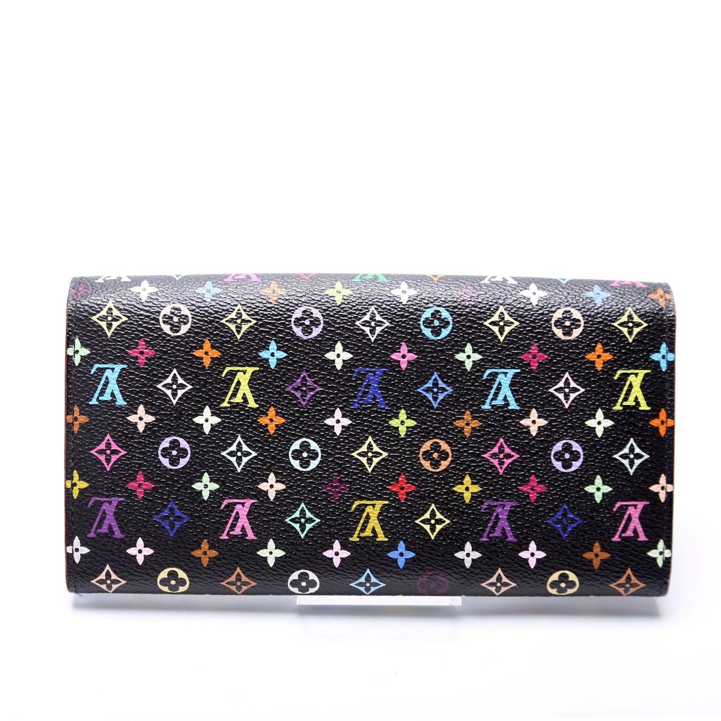 Sarah Wallet Multicolor Monogram Black