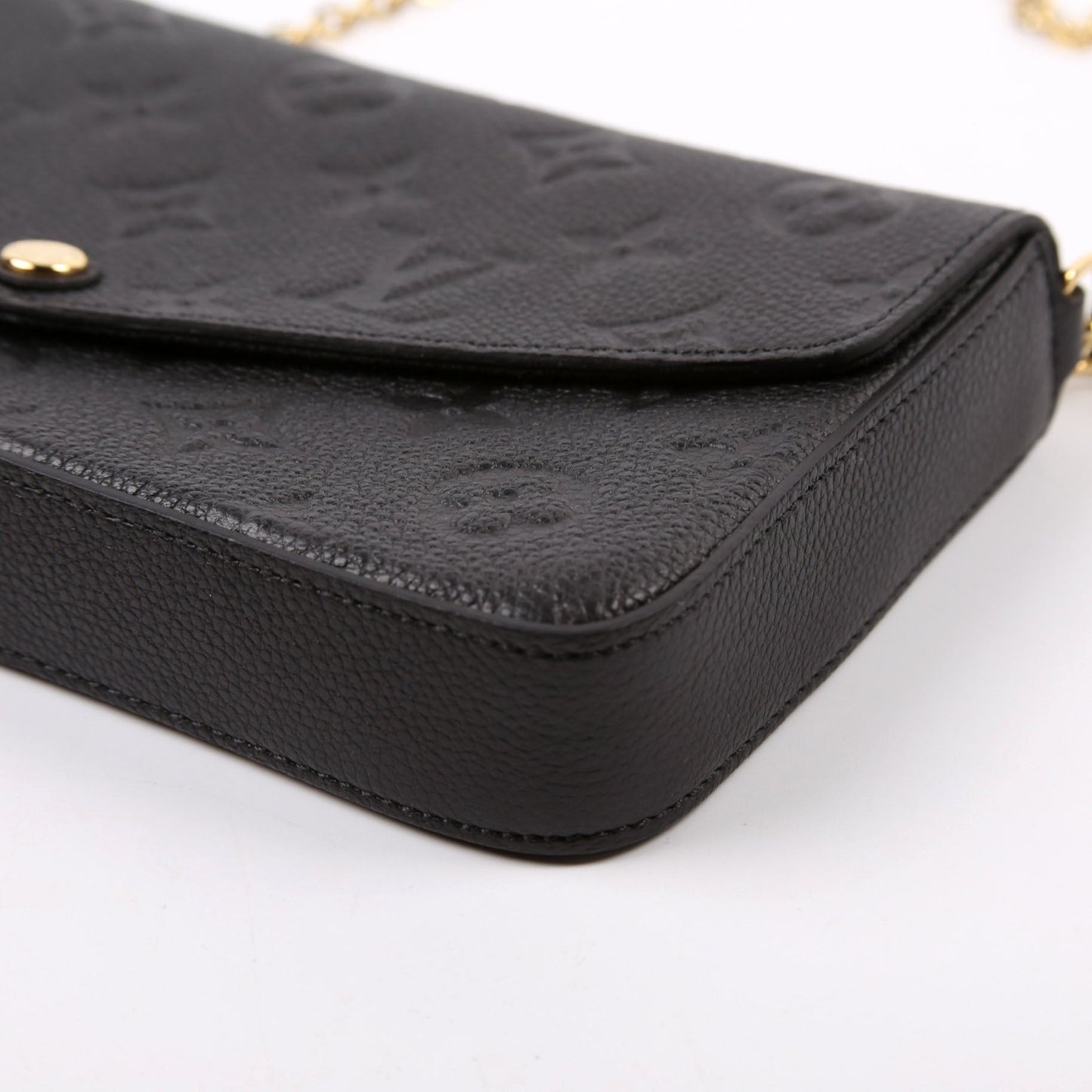 Pochette Felicie Empreinte Black