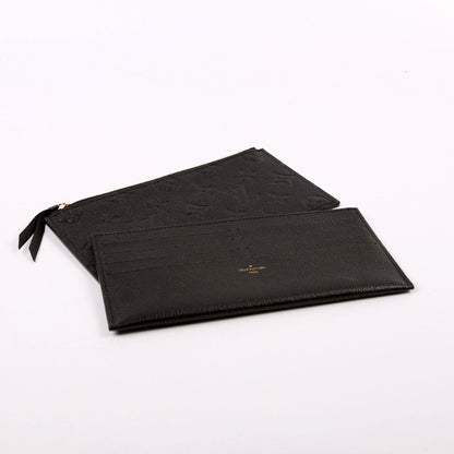 Pochette Felicie Empreinte Black