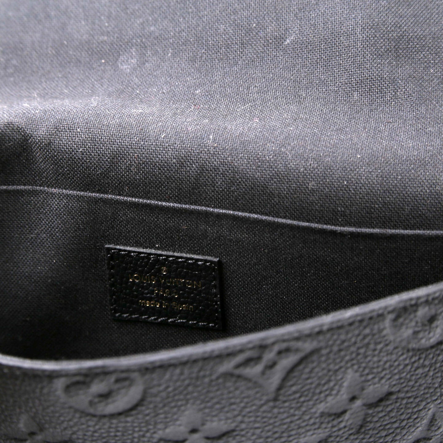 Pochette Felicie Empreinte Black