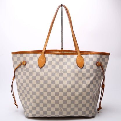 Neverfull with Wallet MM Damier Azur