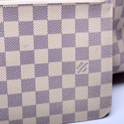Neverfull with Wallet MM Damier Azur