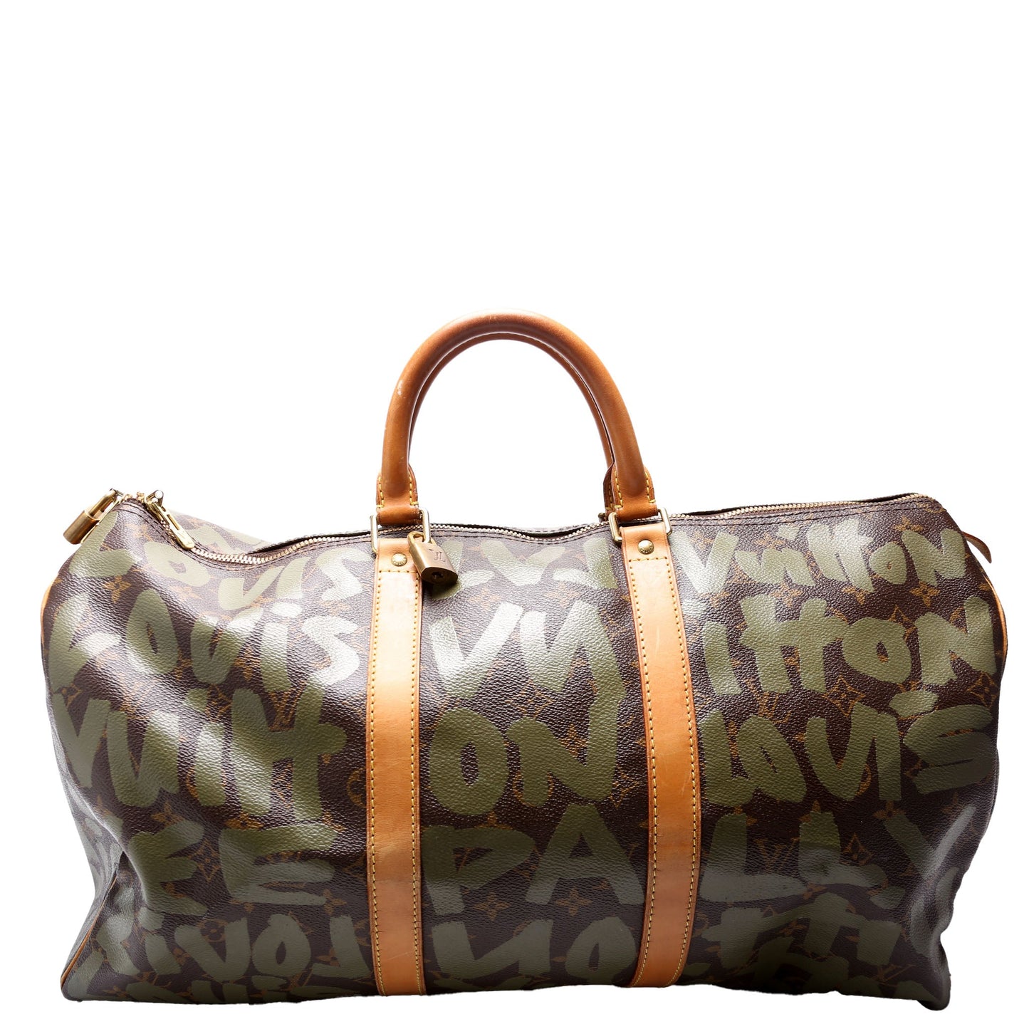 Keepall 50 Graffiti Monogram Green