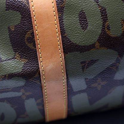 Keepall 50 Graffiti Monogram Green