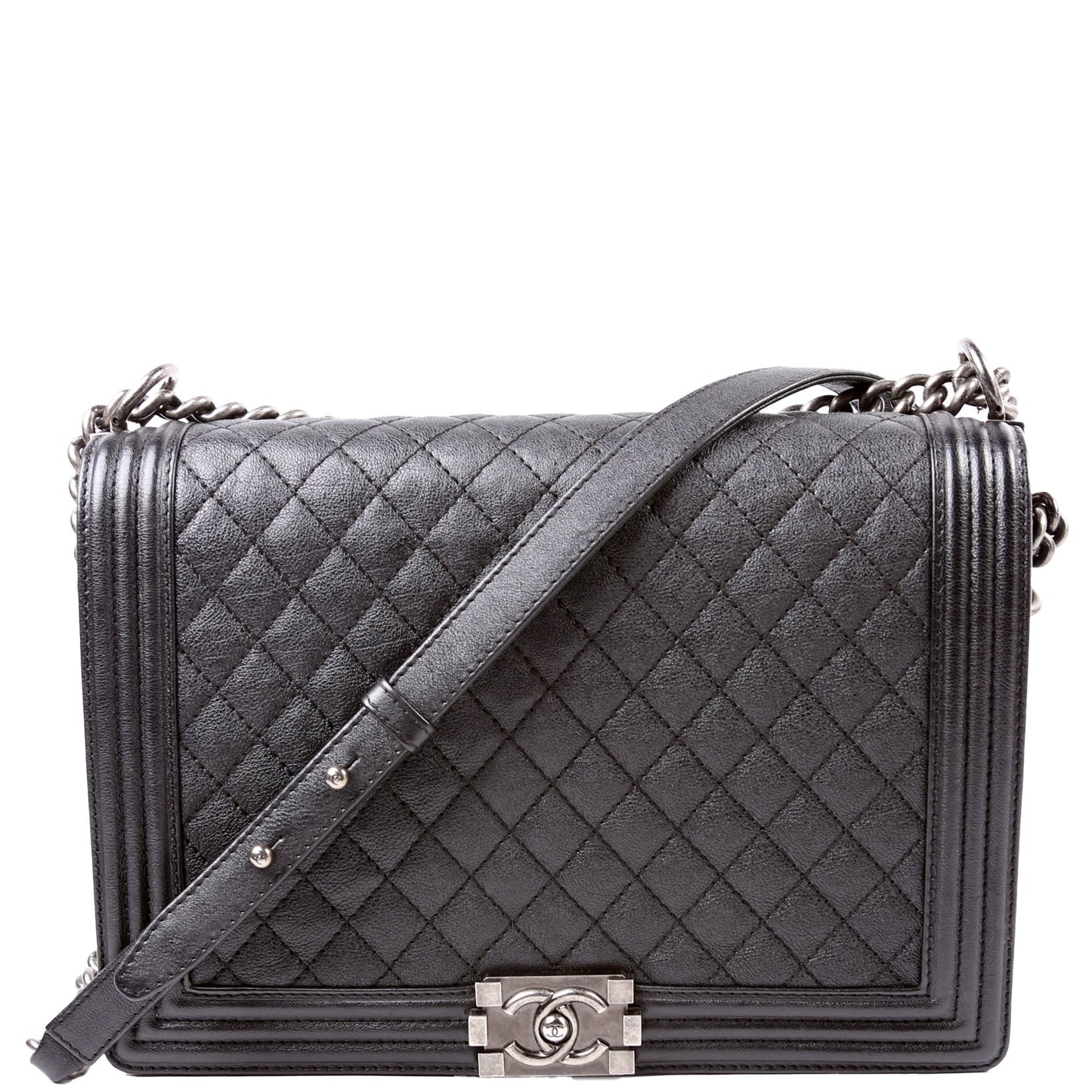 Chanel Boy Flap Large Caviar 18M Black