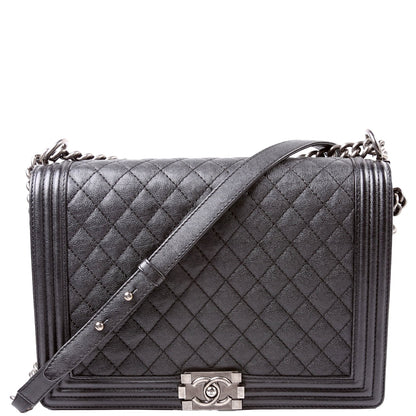 Chanel Boy Flap Large Caviar 18M Black
