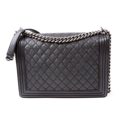 Chanel Boy Flap Large Caviar 18M Black
