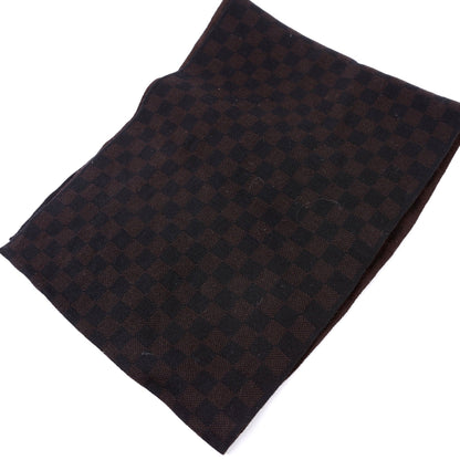 Damier Ebene Wool Scarf