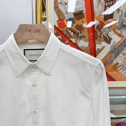 Gucci Cotton Poplin Women's Shirt White 40 133468131