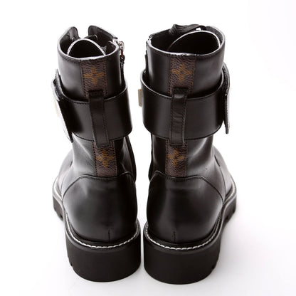 Territory Flat Ranger Calfskin Boots Size 37.5 Black