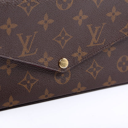 Pochette Felicie Monogram Berry