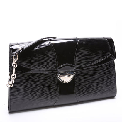 Lena Chain Pochette Epi Electric Black