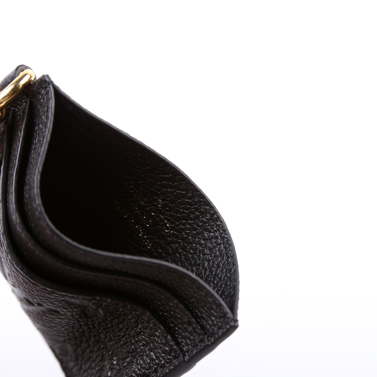 LV Charms Card Holder Empreinte Black