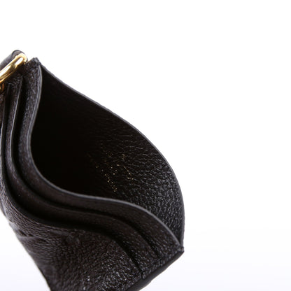 LV Charms Card Holder Empreinte Black