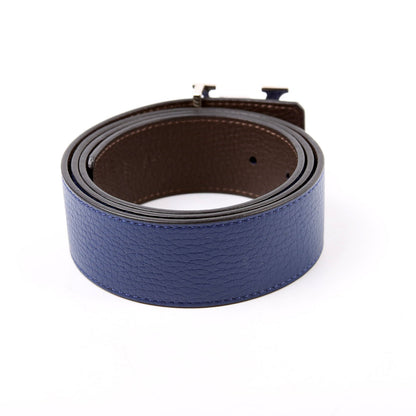 LV Initiales 40MM Reverse Leather Size 90/36 Blue/Brown