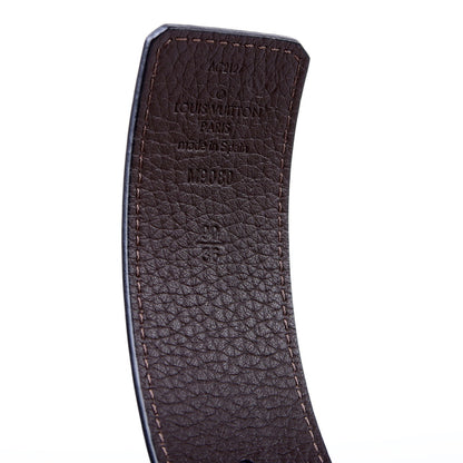 LV Initiales 40MM Reverse Leather Size 90/36 Blue/Brown
