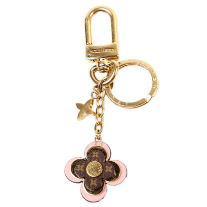 Louis-Vuitton Blooming Flowers BB Bag Charm Key Chain Brown/Pink