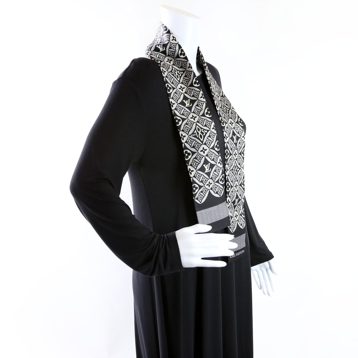 1854 Bandeau Gris Black/White