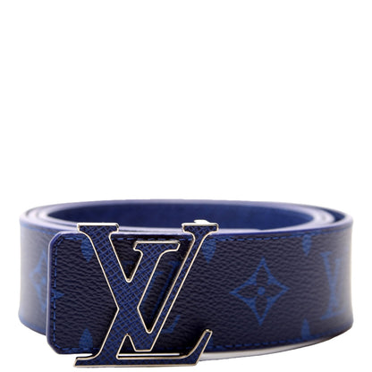 LV Initiales 40MM Reversible Leather/Cobalt Monogram Size 100/40