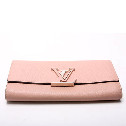 Capucines Wallet Large Plain Pink