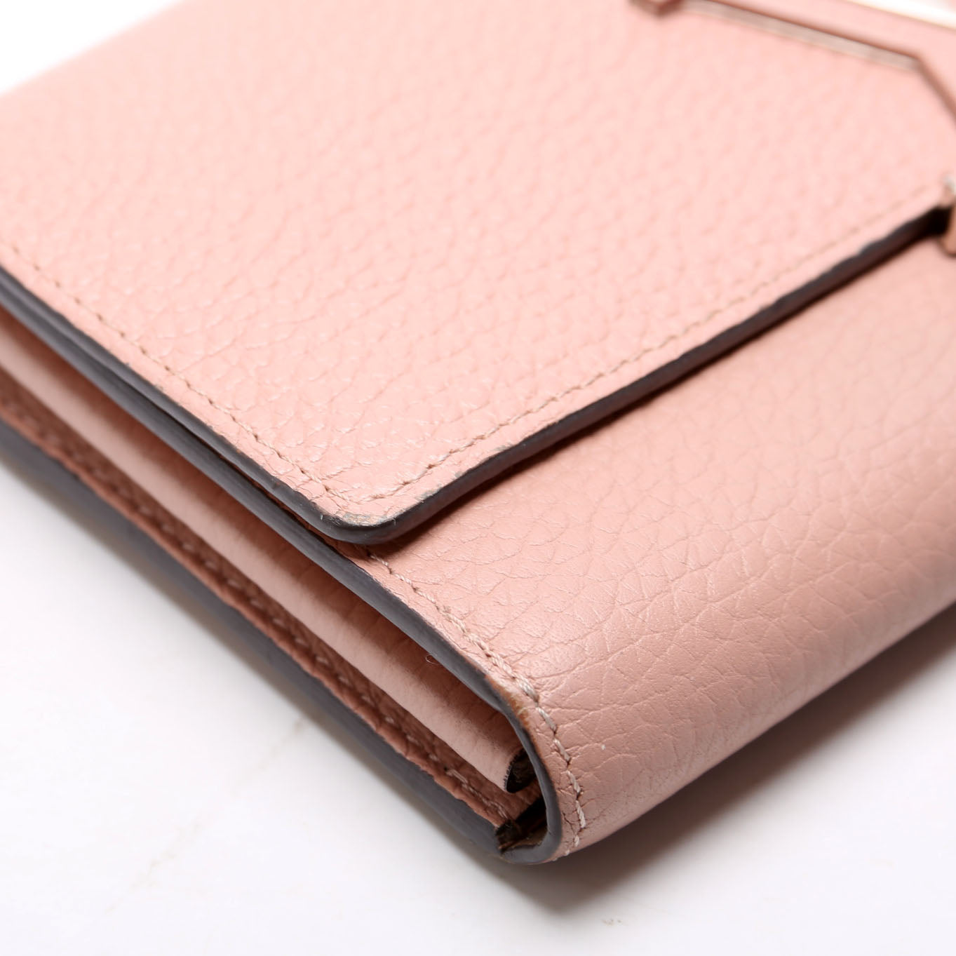Capucines Wallet Large Plain Pink