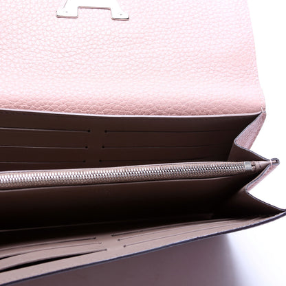 Capucines Wallet Large Plain Pink