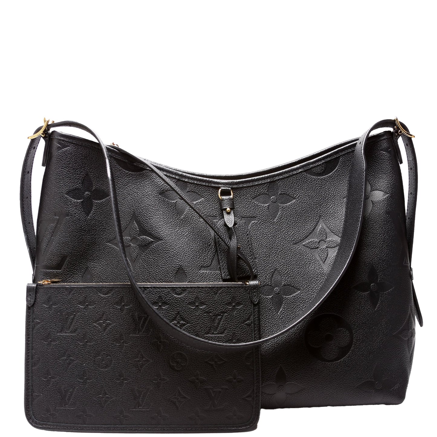 Louis-Vuitton Carryall MM Zip Empreinte Black
