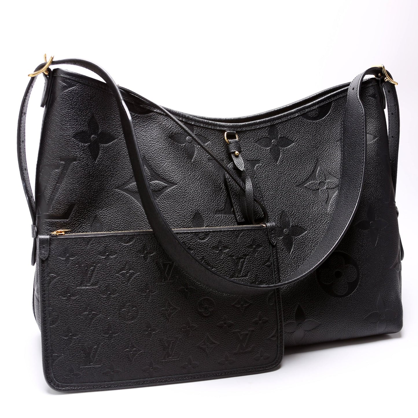 Louis-Vuitton Carryall MM Zip Empreinte Black