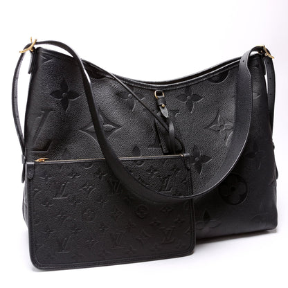 Louis-Vuitton Carryall MM Zip Empreinte Black