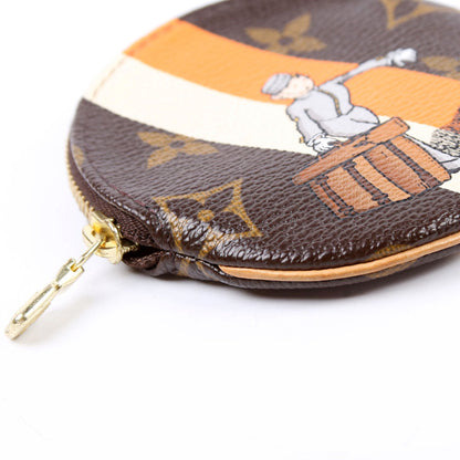 Louis-Vuitton Round Coin Purse Groom Bellhop Monogram