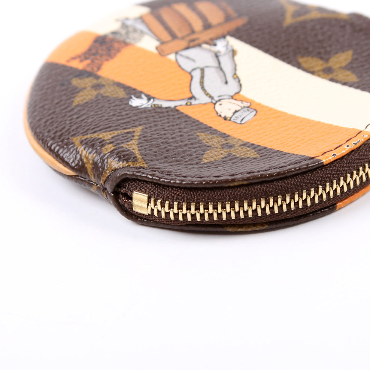Louis-Vuitton Round Coin Purse Groom Bellhop Monogram