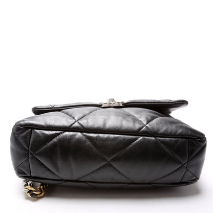Chanel Quilted Goatskin 19 Large Flap RFID Black