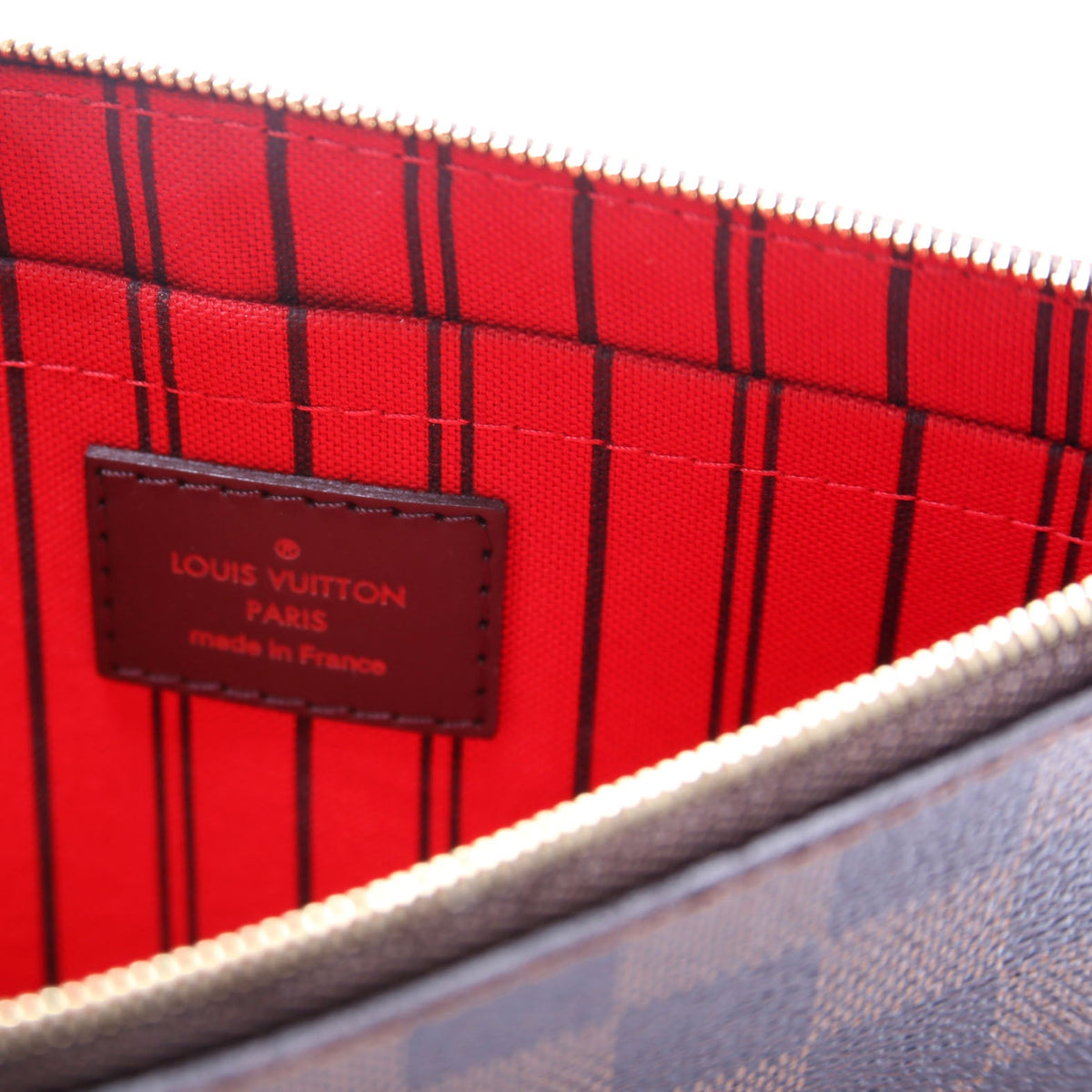 Louis-Vuitton Pochette Only Neverfull Damier Ebene