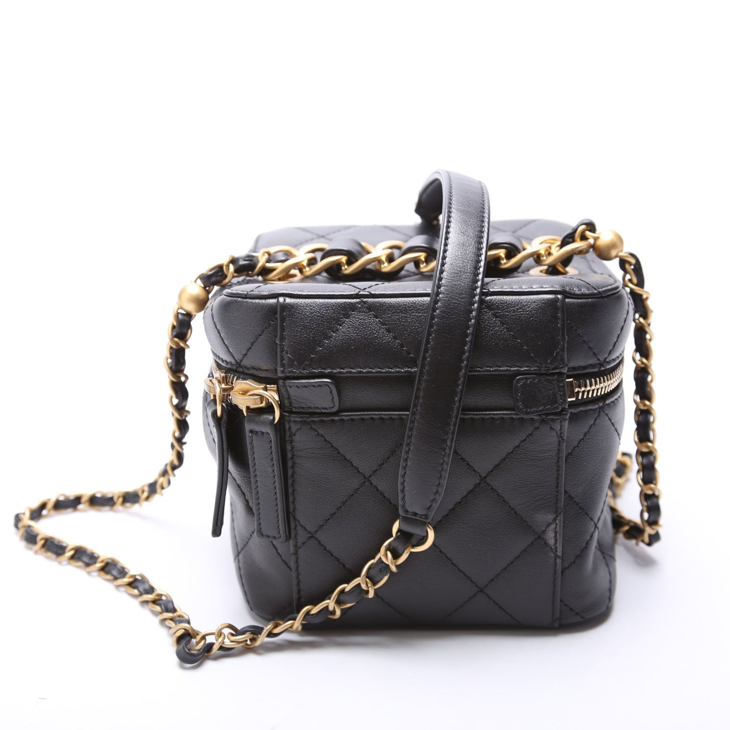 Chanel CC Vanity Case With Chain Small RFID Black