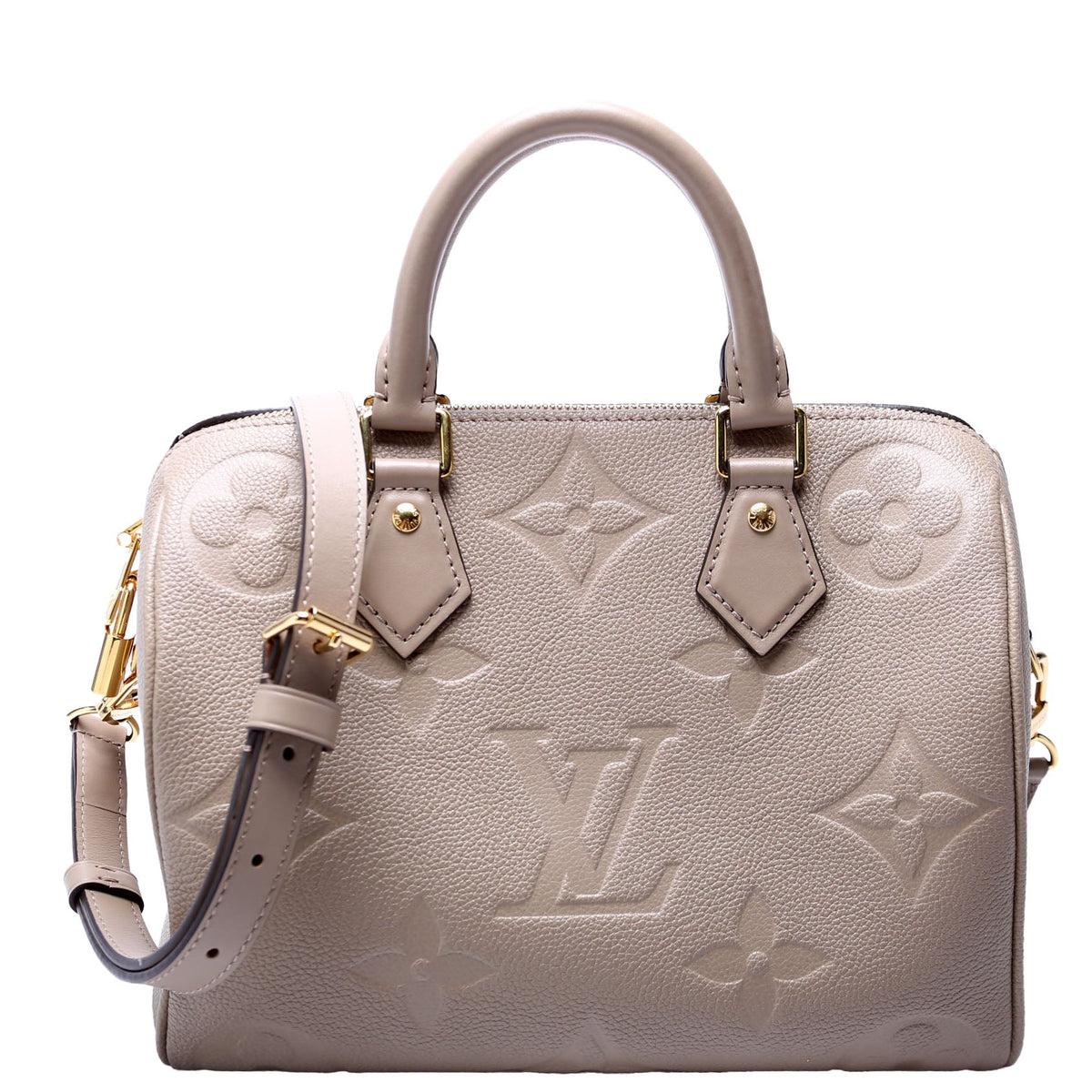Louis-Vuitton Speedy  Bandouliere Empreinte Tan