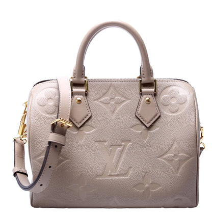 Louis-Vuitton Speedy  Bandouliere Empreinte Tan