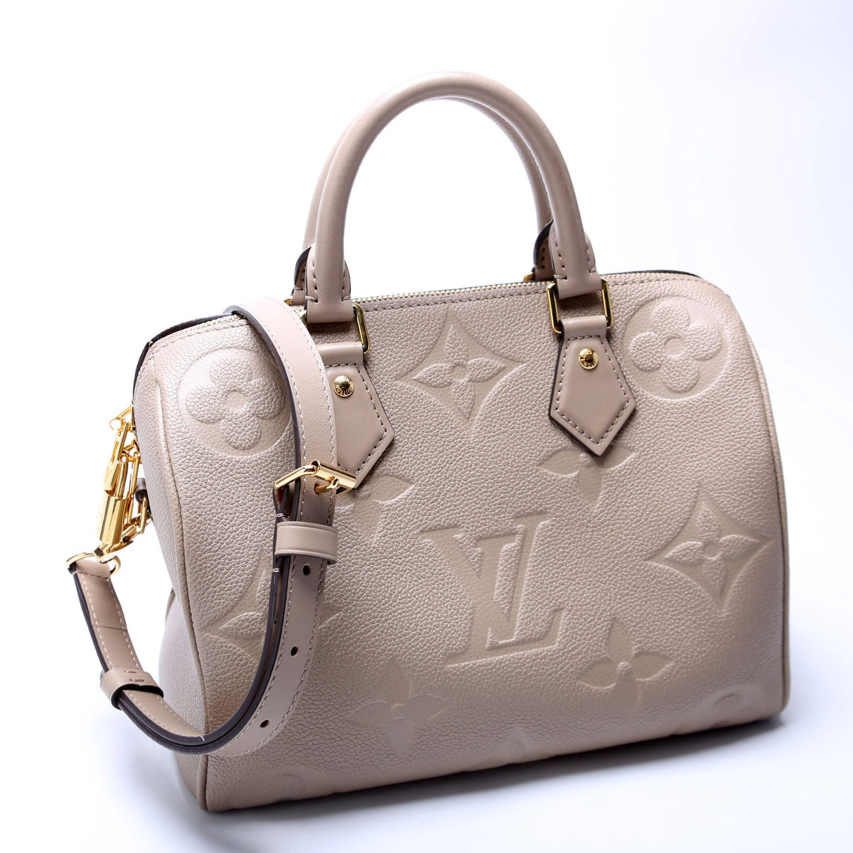Louis-Vuitton Speedy  Bandouliere Empreinte Tan