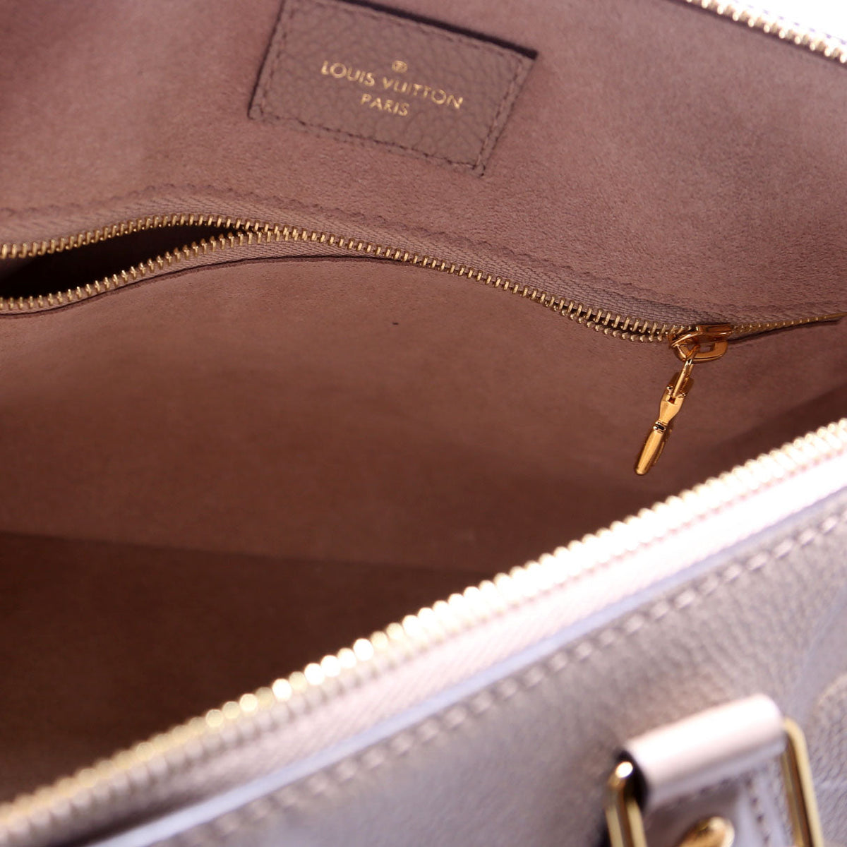 Louis-Vuitton Speedy  Bandouliere Empreinte Tan