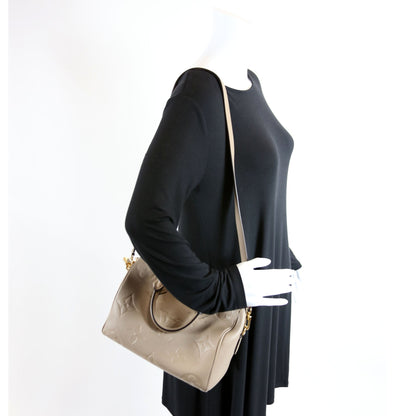 Louis-Vuitton Speedy  Bandouliere Empreinte Tan