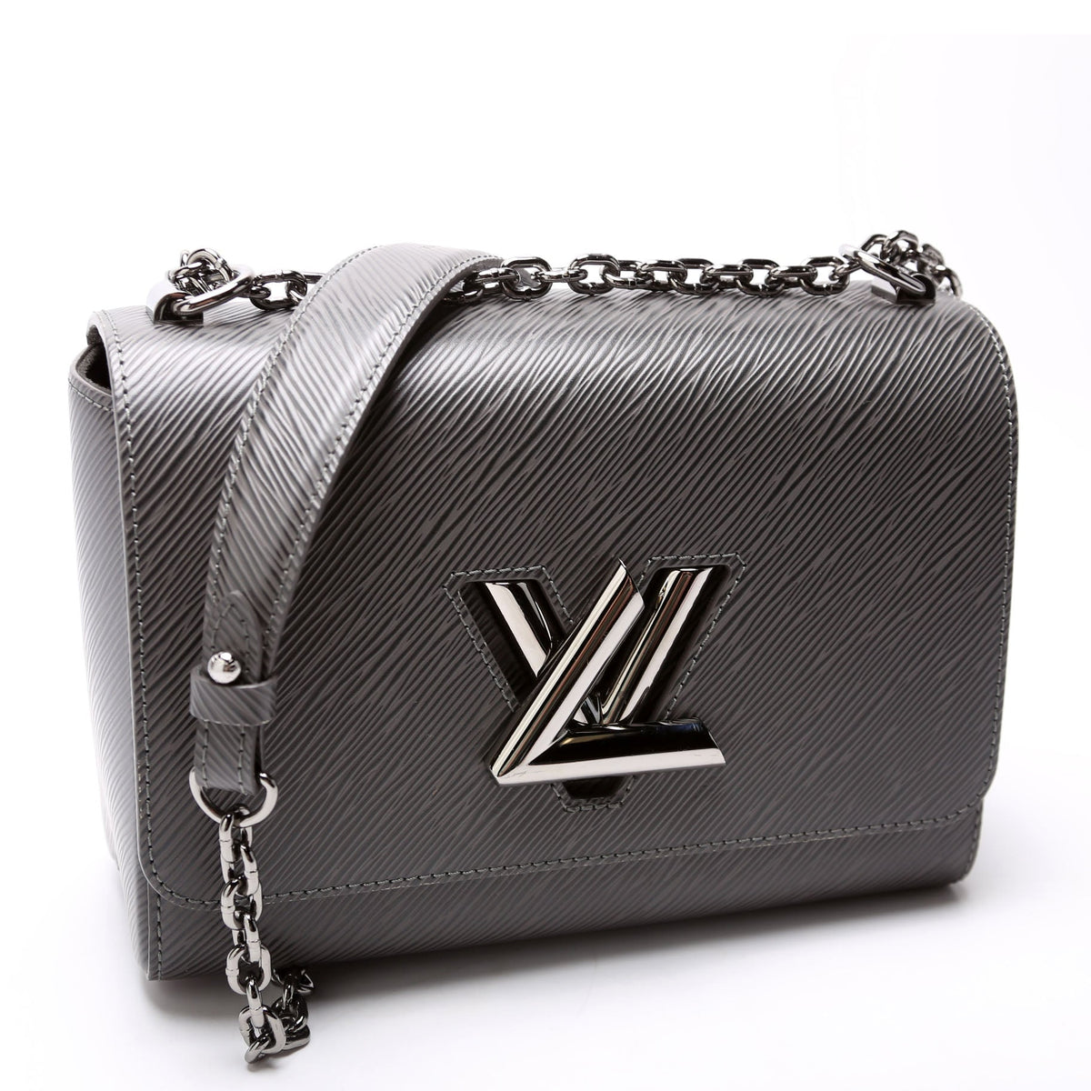 Louis-Vuitton Twist MM Epi Grey