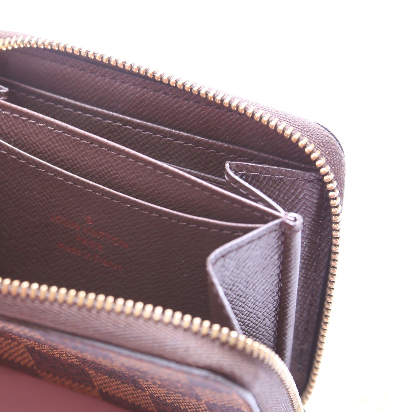 Louis-Vuitton Zippy Coin Purse Damier Ebene Brown