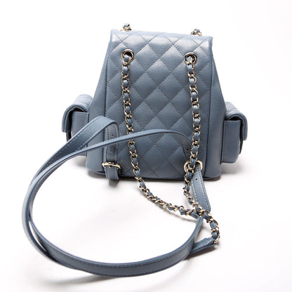 Chanel Pocket Backpack Small 2023 Cav RFID Blue